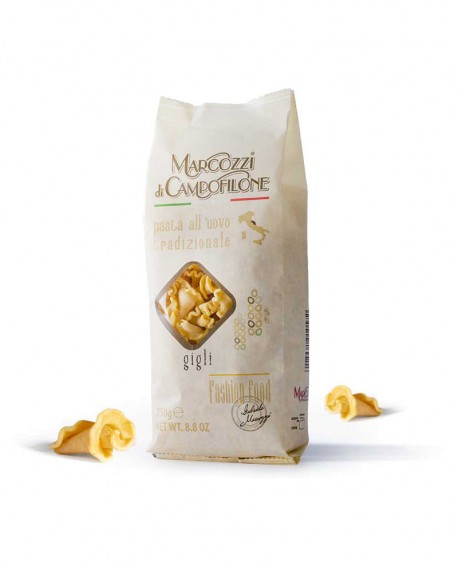 Gigli - pasta corta all'uovo - sacchetto da 250g - Pastificio Marcozzi