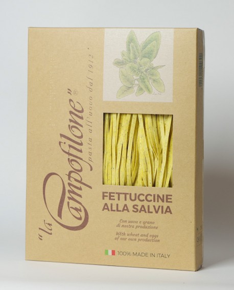 Fettuccine all'uovo alla salvia 250g - La Campofilone